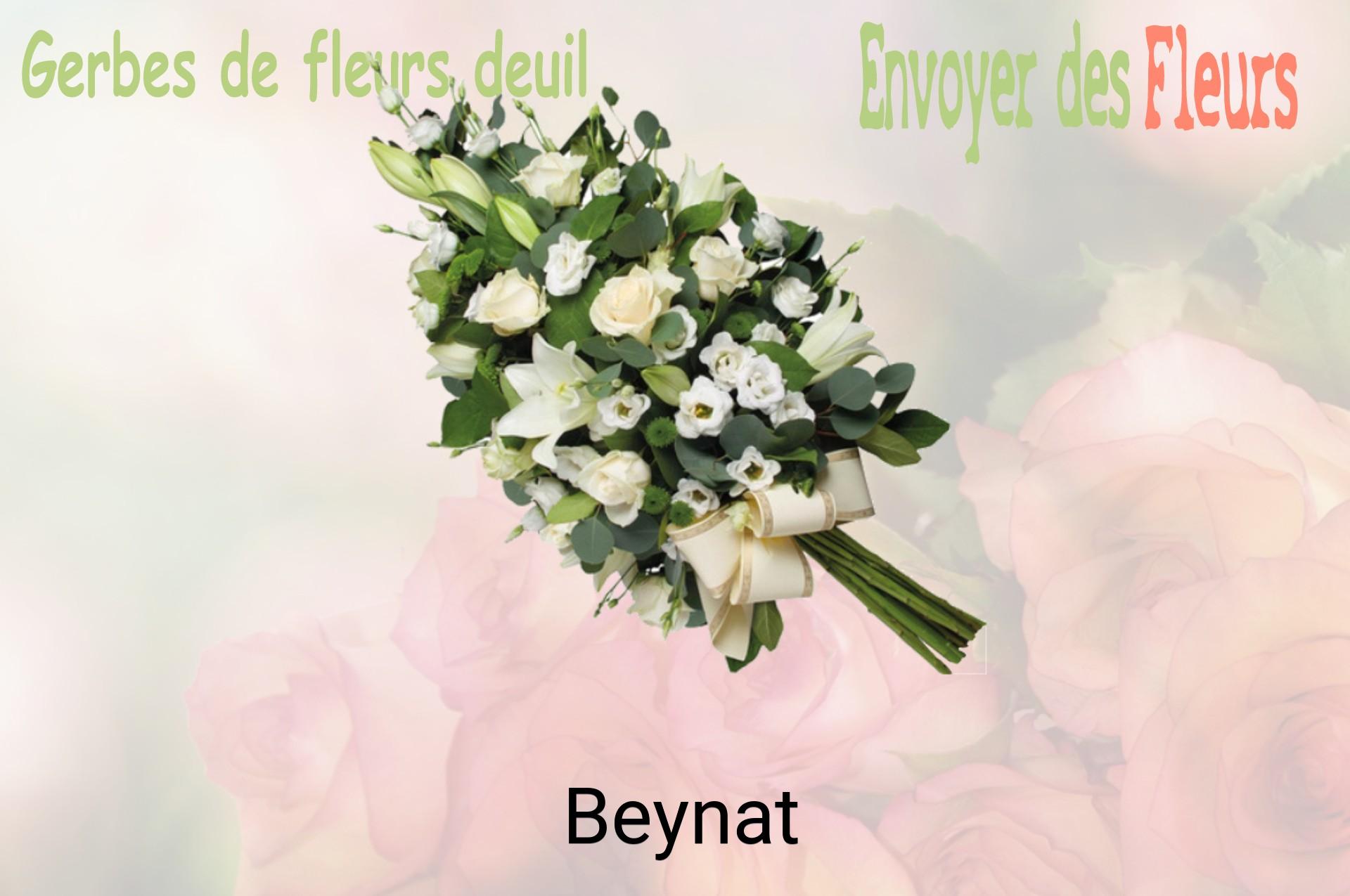 Gerbe de fleurs de deuil livrée à Beynat